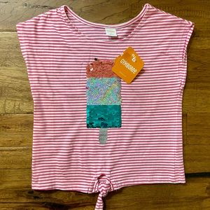Gymboree• Stripped Popsicle Shirt>> Kids 8